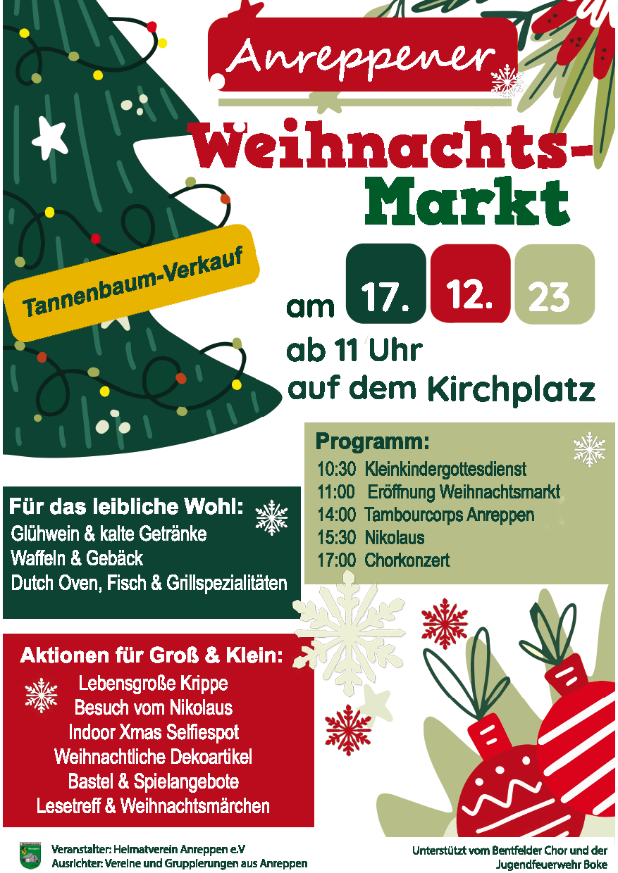 Plakat Weihnachtsmarkt 2023