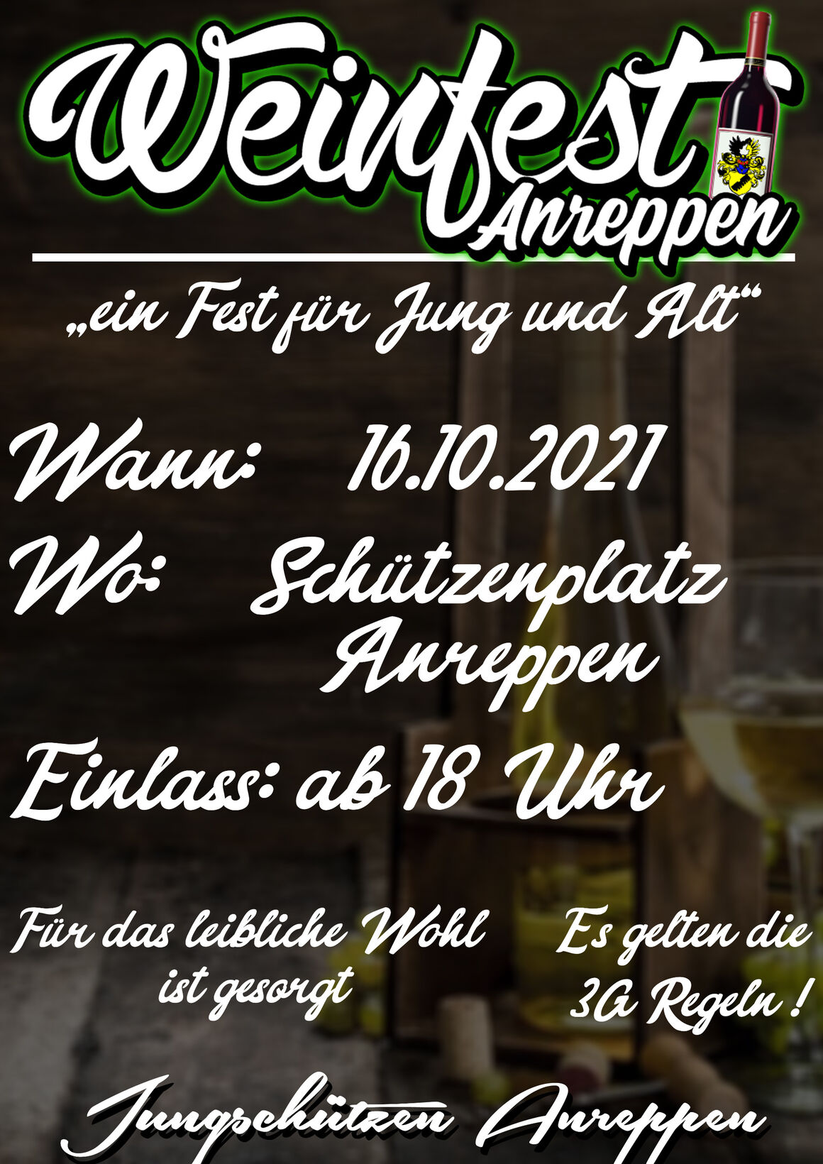 Erstmalig Weinfest in Anreppen am 16. Oktober